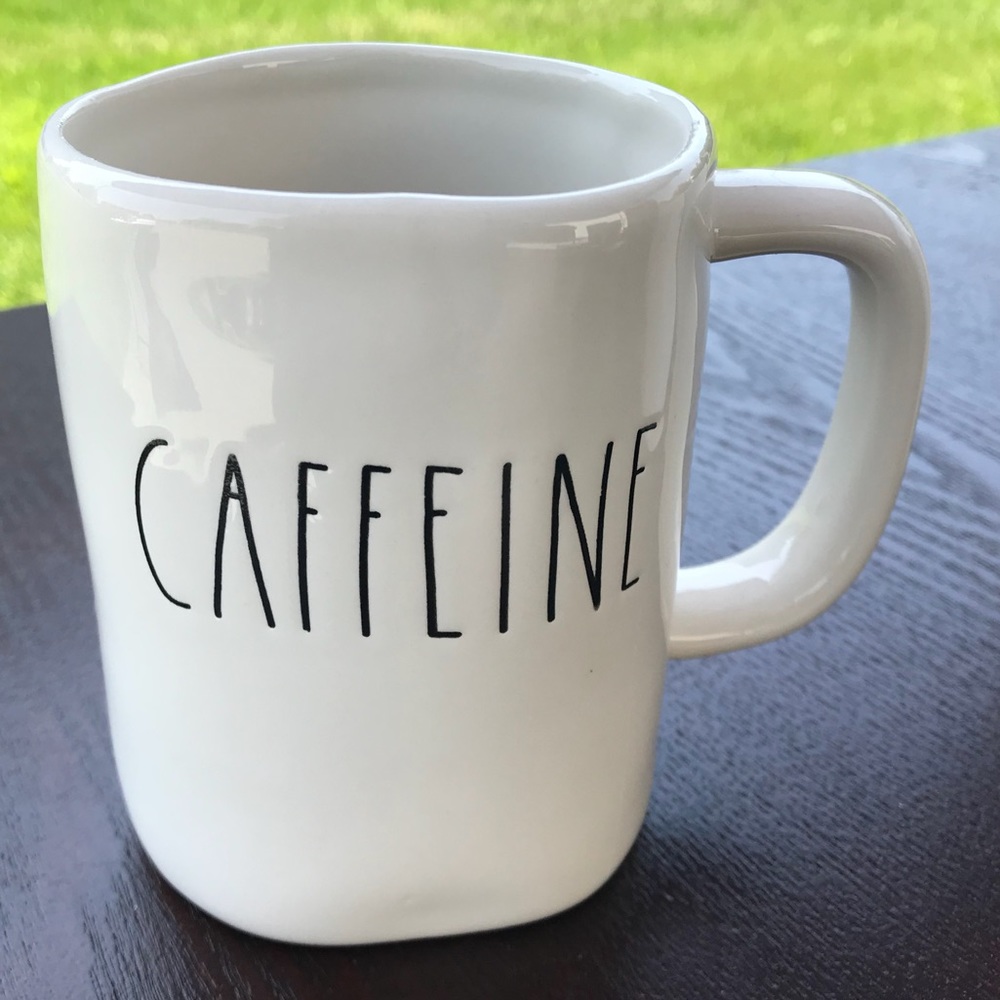 Rae Dunn LL Caffeine & Not Yours Mug Set